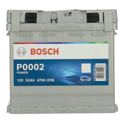 Bosch Power Line P0002 0092P00020 akkumultor, 12V 52Ah 470A J+ EU, magas